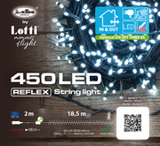 Chaîne linéaire 450 LED blanc froid 18,5m