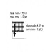 Moustiquaire ivoire verticale adaptable cm 120 x 170 h