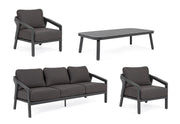 Cordova Anthracite Garden Lounge Send