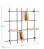 Étagère métal vintage District 4 étages 105x105 cm