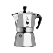 Bialetti Moka express avec bande en aluminium argenté 6 tasses
