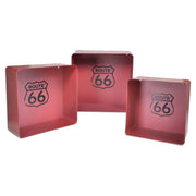 Étagère carrée métal rouge bristol 1-3 cm40,5x15h40,5