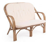 Canapé d'extérieur en rotin naturel GOLF NEW 111x80x h89 cm