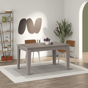 Table extensible gris tourterelle moka clair 140x80 cm Tolmen