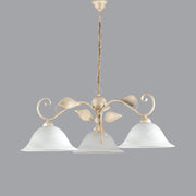 Chandelier de suspension en trois fer d'or léger 78x H34 cm
