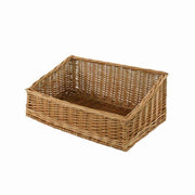 Grand panier présentoir rectangulaire en osier cm50x35h21-12