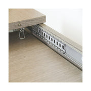 Table à manger extensible entièrement en bois mélaminé 90x160-200 cm Olmo