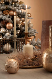 4x Couronne Éternelle Or Rose D30