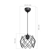Suspension Koza MDL3852 cage noire