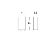 Applique 6W + 6W LED 4000K Trump White Ligne