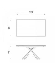 Table extensible 170-270 x 90 cm - Xavier