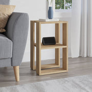 Tavolino de chevet Lonie chêne 55x30x34 cm