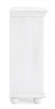 Buffet 2 portes en bois blanc Alinta