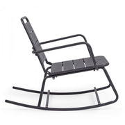 Rocking chair anthracite bizzotto lillian