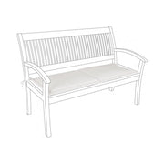 Coussin naturel Poly180 pour banc 2 places