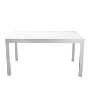 Table blanche extensible en aluminium Sullivan