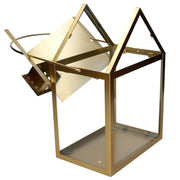 Lanterne en métal 1-3 or cm27x18,2h42