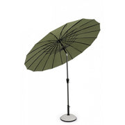 Parapluie du jardin Atlanta 270x H240 cm avec moyeu anthracite / olive
