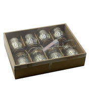 Guirlande pour bouteilles fil 8 pièces verre platine avec led 200cm