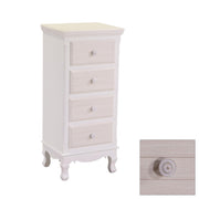 Commode blanc beige 4 grands tiroirs cm 34 x 41 xh 84