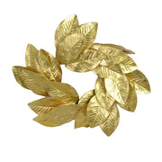 Couronne avec feuilles d'or cm ø30