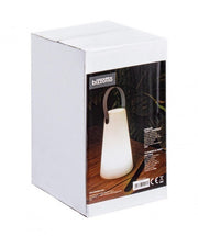 Lampe de jardin LED cylindrique en polyéthylène