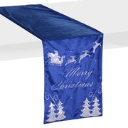 Chemin de tissu led avec renne bleu cm32x182x0,5