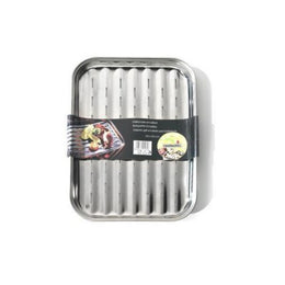 Plaque grill inox Ompagrill 34 x 24 cm