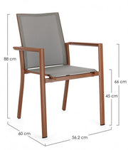 4x Sedia C-Br Konnor Terre Cuite