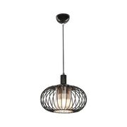 Lampe à suspension Terla MDL3674 avec structure en fer et diffuseur en verre
