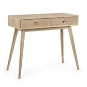 Alannis Console 2 tiroirs en bois enrolé