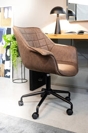 Fauteuil de bureau Joshua marron