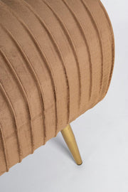 Banc 2 places Selena de couleur Bronze en velours