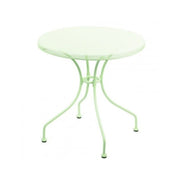 Table d'extérieur ronde en fer forgé NETTY Vert diamètre 70x h71 cm