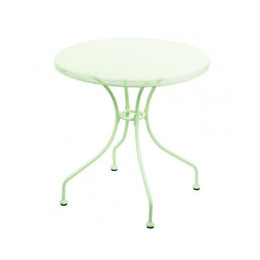 Table d'extérieur ronde en fer forgé NETTY Vert diamètre 70x h71 cm