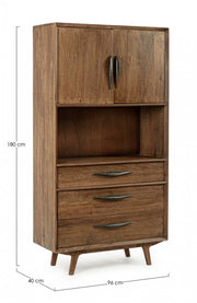 Meuble vintage Sherman 2 portes 3 tiroirs 96 x 40 x 180 h