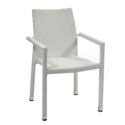 Chadin de jardin Adila Polyrattan White Ghiacio Framework CM60