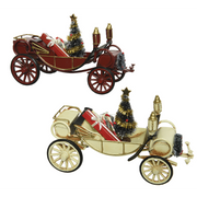 Mini voiture avec sapin de Noël