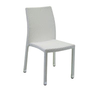 Chaise en polyrotin blanc glace cm 61 x 47 x 88h