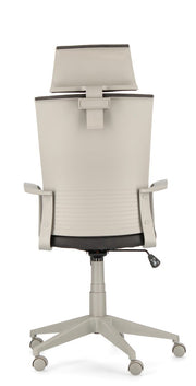 Fauteuil de bureau en tissu noir Gordon