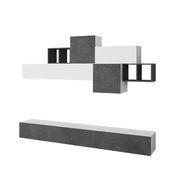 Mur équipé Tromen 260 cm. blanc rétro gris MTV234472