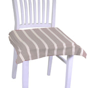 Coussin pop rayé beige carré cm40x40h4