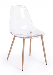4x chaise transparente Mandy