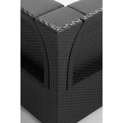 Salon de jardin d'angle Emma, 5 places avec table basse, couleur graphite