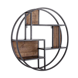 Étagère murale 3 étagères Walton D80 cm style industriel