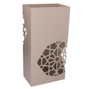 Porte-parapluie rectangulaire en métal gris tourterelle cm25x15h50