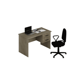 Bureau de chambre avec deux tiroirs couleur Argilla H75x119x64cm