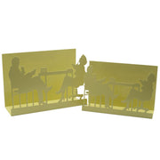 Porte-revues en métal formes 1-2 crème cm35x12h24