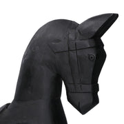 Cheval en bois noir cm36x9h39