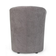 Fauteuil en bois et tissu gris foncé BELIZE 64,5x63x h76 cm
